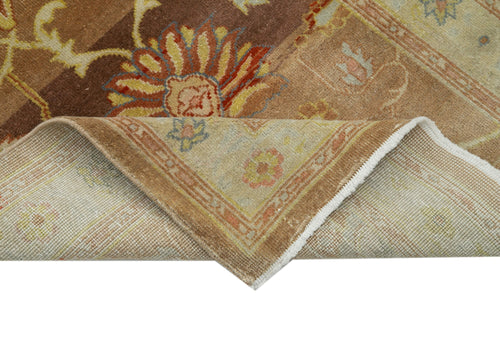 Tebriz Beige Classic Cotton Wool Handmade Area Rug 2'6'' x 13'7''