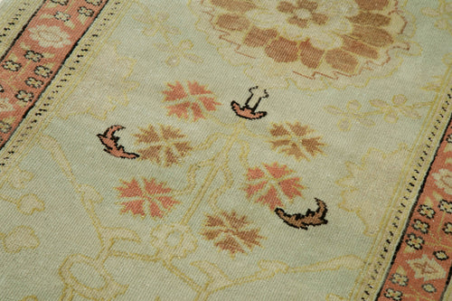 Tebriz Black Classic Cotton Wool Handmade Area Rug 2'7'' x 13'9''