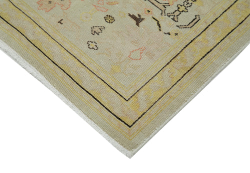 Tebriz Beige Classic Cotton Wool Handmade Area Rug 2'11'' x 11'11''