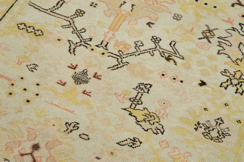 Tebriz Beige Classic Cotton Wool Handmade Area Rug 2'11'' x 11'11''