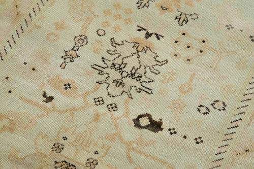 Tebriz Beige Classic Cotton Wool Handmade Area Rug 2'7'' x 10'1''