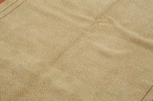 Tebriz Beige Classic Cotton Wool Handmade Area Rug 5'8'' x 8'4''