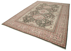 Tebriz Beige Classic Cotton Wool Handmade Area Rug 8'0'' x 11'6''
