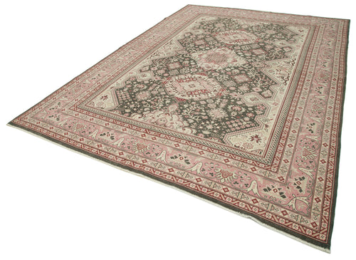 Tebriz Beige Classic Cotton Wool Handmade Area Rug 8'0'' x 11'6''