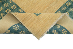 Tebriz Beige Classic Cotton Wool Handmade Area Rug 6'6'' x 7'10''