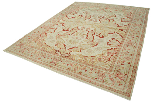 Handmade Area Rug - Classic Beige Turkish Wool Carpet 7'10'' x 10'2'' by Agacan