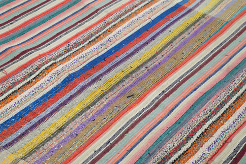 Kirk Yama Grey Patchwork Cotton Wool Handmade Area Rug 7'3'' x 9'10''