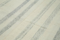 Kirk Yama White Patchwork Cotton Wool Handmade Area Rug 6'11'' x 10'8''