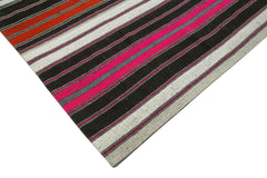 Kirk Yama Grey Patchwork Cotton Wool Handmade Area Rug 8'6'' x 12'8''