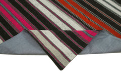 Kirk Yama Grey Patchwork Cotton Wool Handmade Area Rug 8'6'' x 12'8''