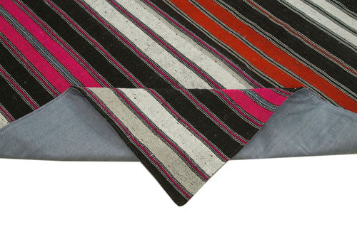 Kirk Yama Grey Patchwork Cotton Wool Handmade Area Rug 8'6'' x 12'8''