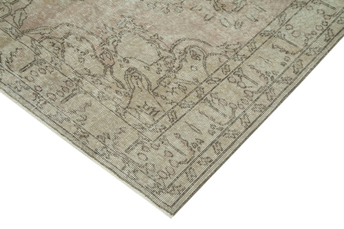 Overdyed Vintage Grey Vintage Cotton Wool Handmade Area Rug 4'11'' x 8'5''