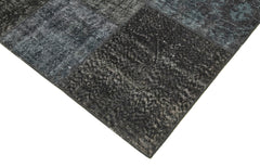 Kirk Yama Grey Patchwork Cotton Wool Handmade Area Rug 8'1'' x 11'7''