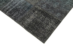 Kirk Yama Grey Patchwork Cotton Wool Handmade Area Rug 8'1'' x 11'6''