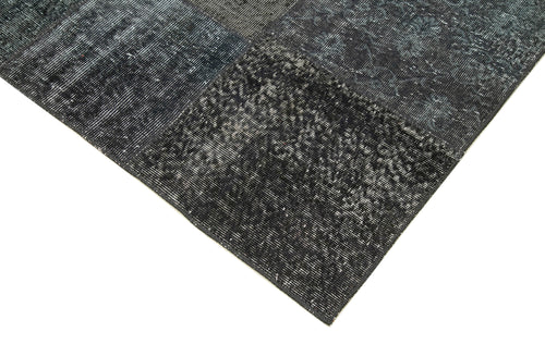 Kirk Yama Grey Patchwork Cotton Wool Handmade Area Rug 8'1'' x 11'6''