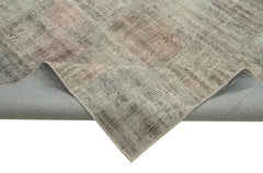 Kirk Yama Grey Patchwork Cotton Wool Handmade Area Rug 8'2'' x 11'7''