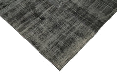 Kirk Yama Black Patchwork Cotton Wool Handmade Area Rug 8'5'' x 11'6''
