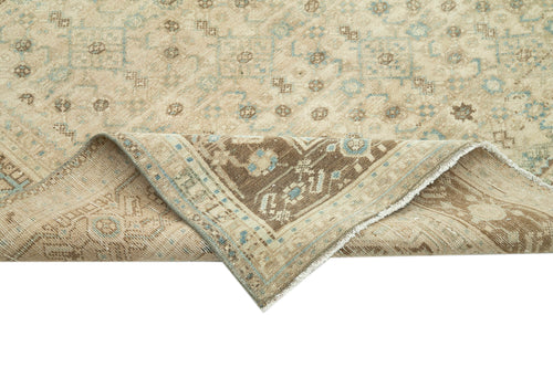 Persian Beige Classic Cotton Wool Handmade Area Rug 5'3'' x 10'3''