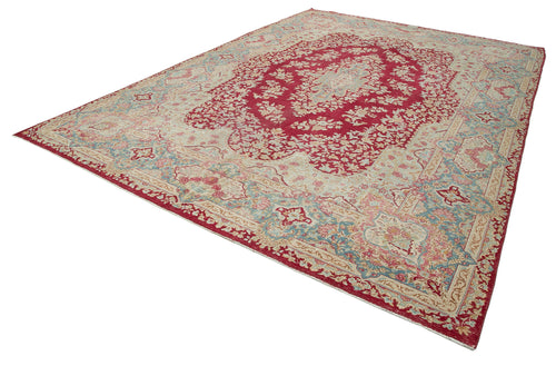 Handmade Area Rug – Persian Classic Beige Cotton Wool Carpet 9'8''x13'9''