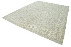Persian Beige Classic Cotton Wool Handmade Area Rug 8'10'' x 11'6''