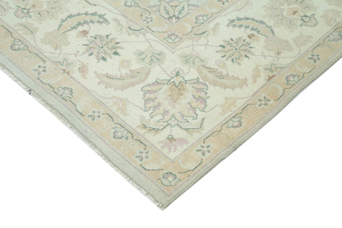 Persian Beige Classic Cotton Wool Handmade Area Rug 8'10'' x 11'6''