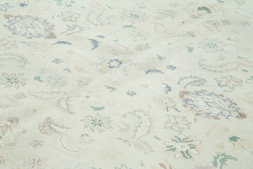 Persian Beige Classic Cotton Wool Handmade Area Rug 8'10'' x 11'6''