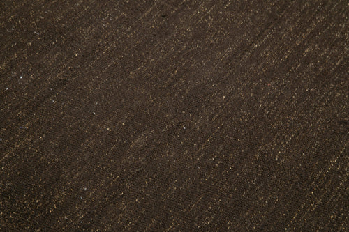 Striped Kilim Brown Striped Goat Hair Handmade Rug 5'8'' x 9'11''