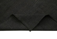 Striped Kilim Brown Striped Goat Hair Handmade Rug 6'1'' x 10'9''