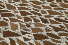 Handmade Area Rug – Grey Geometric Cotton Wool Vintage Handwoven Carpet 8'x10'8"