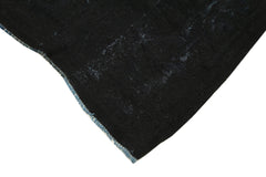 Geometric Kilim Black Geometric Goat Hair Handmade Rug 6'4'' x 10'6''