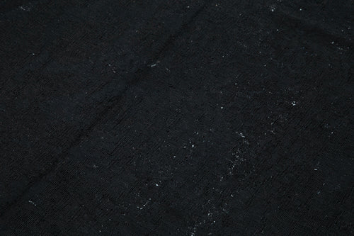 Geometric Kilim Black Geometric Goat Hair Handmade Rug 6'4'' x 10'6''