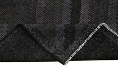 Geometric Kilim Black Geometric Goat Hair Handmade Rug 6'5'' x 10'5''