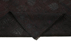 Geometric Kilim Brown Geometric Goat Hair Handmade Rug 6'1'' x 10'8''