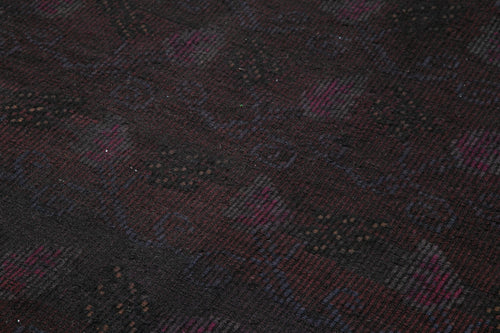 Geometric Kilim Brown Geometric Goat Hair Handmade Rug 5'6'' x 10'2''