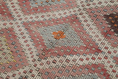 Geometric Kilim Beige Geometric Goat Hair Handmade Rug 4'9'' x 12'2''