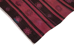 Geometric Kilim Red Geometric Goat Hair Handmade Rug 6'3'' x 10'3''