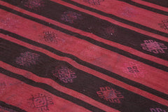 Geometric Kilim Red Geometric Goat Hair Handmade Rug 6'3'' x 10'3''