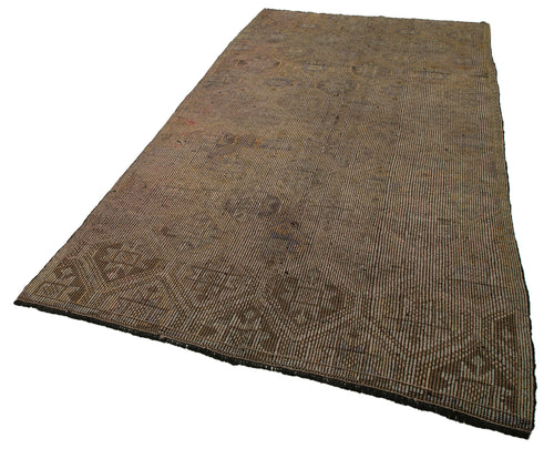Geometric Kilim Beige Geometric Goat Hair Handmade Rug 5'5'' x 10'7''
