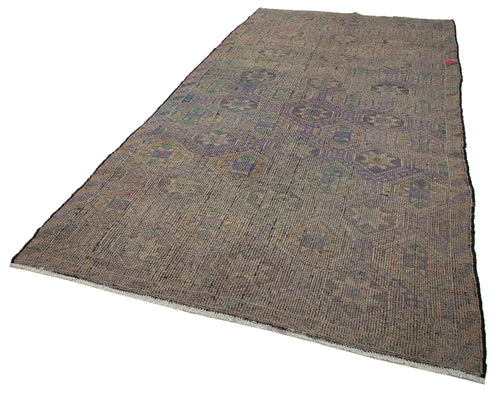 Geometric Kilim Beige Geometric Goat Hair Handmade Rug 6'0'' x 11'6''