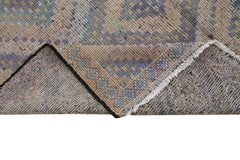 Geometric Kilim Beige Geometric Goat Hair Handmade Rug 5'7'' x 11'5''