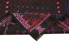 Geometric Kilim White Geometric Goat Hair Handmade Rug 7'1'' x 9'8''