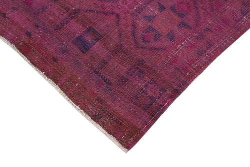 Geometric Kilim Pink Geometric Goat Hair Handmade Rug 5'4'' x 8'11''