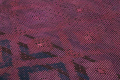 Geometric Kilim Pink Geometric Goat Hair Handmade Rug 7'3'' x 11'8''