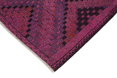 Geometric Kilim Pink Geometric Goat Hair Handmade Rug 5'11'' x 9'6''