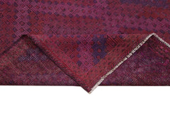 Geometric Kilim Pink Geometric Goat Hair Handmade Rug 5'7'' x 10'10''