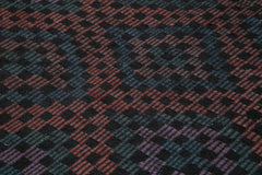 Geometric Kilim Black Geometric Goat Hair Handmade Rug 6'8'' x 8'7''