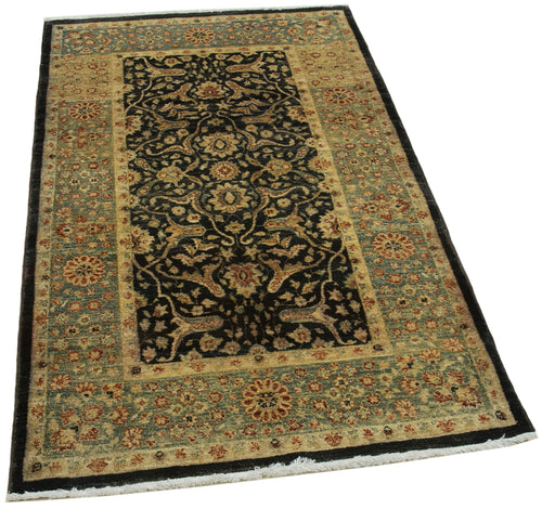 Tebriz Beige Classic Cotton Wool Handmade Area Rug 3'1'' x 5'3''