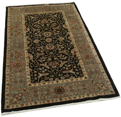 Tebriz Brown Classic Cotton Wool Handmade Area Rug 3'1'' x 5'1''