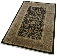 Tebriz Brown Classic Cotton Wool Handmade Area Rug 3'1'' x 5'1''