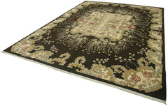 Tebriz Beige Classic Cotton Wool Handmade Area Rug 9'6'' x 12'8''